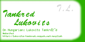 tankred lukovits business card